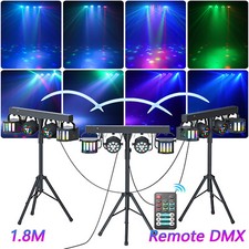 Disco Licht Set mit Stativ und Fernbedienung LED PAR und Derby DJ Lichteffekte
