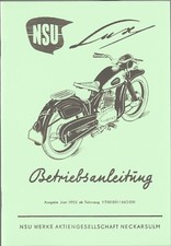 Betriebsanleitung NSU LUX,  A 5, 