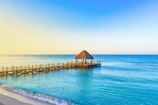 Wandbild: Holzpavillon am