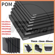 POM Platte Stärke 2 -50mm Wählbar Zuschnitt POM Kunststoffplatte Platten Schwarz