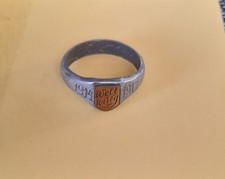 Fingerring Welt Krieg 1914 1917, Alt, Patriotische Ring.