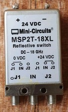 MSP2T-18XL Switch, Mini Circuits 18 GHz, Reflective SPDT, Mechanical Switch