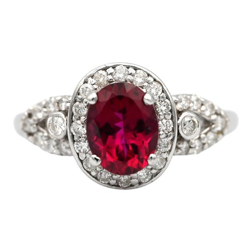 Ehering rosa oval diamant - ehering,