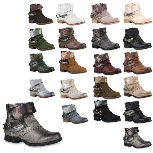 Damen stiefeletten biker boots - damen,