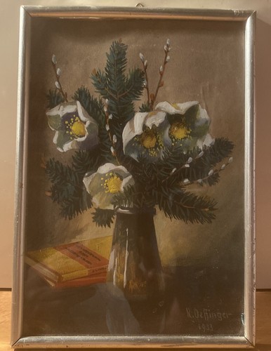 Antikes aquarell christrosen - antikes,