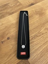 Esprit Kette Collier Silber 925 Zirkonia Perle Länge 42-45 cm Neu