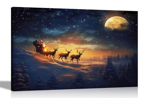 Weihnachtsmann schlitten und - weihnachtsmann,