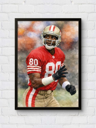 Jerry rice football poster - jerry,