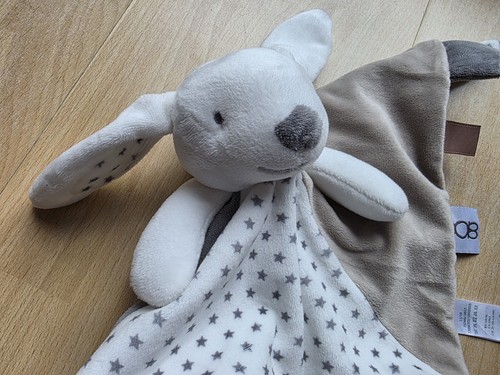 Kuscheltier hase hund weiß - kuscheltier,