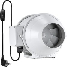 Moonjor 125 mm Rohrlüfter Rohrventilator 248/284 m³/h – voll funktionsfähig