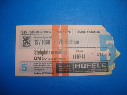 Ticket 1860 münchen vfl - 1860,