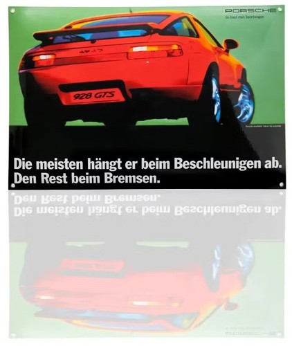 Porsche classic emailleschild - classic,