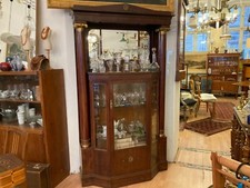 Vitrine Salonschrank in Mahagoni Neo Klassizismus Empire Jugendstil um 1900