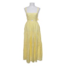 Ou Zu, Kleid, Größe: 38, Pencere Detaylı Midi Elbise, Gelb #fFm