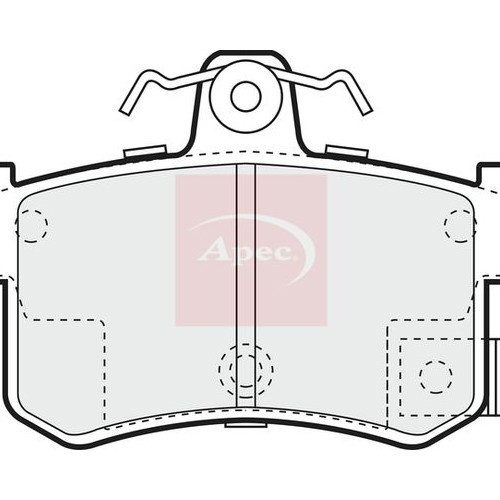 Apec bremsbeläge hinten für - apec,