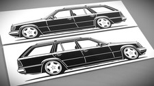 Mercedes W124 TE Sticker