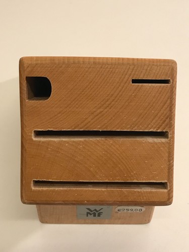 Wmf messerblock aus - wmf, buchenholz