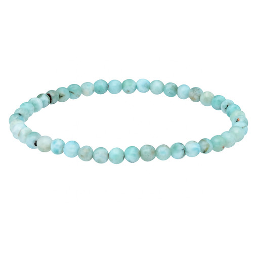 Larimar mini kugelarmband 4mm - mini-kugelarmband,