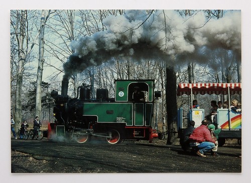 Postkarte park eisenbahn - postkarte,