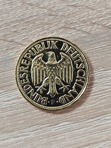 Münze von 1965 vergoldet - 1-dm-münze,