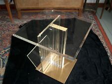 ACRYL MESSING  BEISTELLTISCH 50X50 CM HÖHE 53 CM LUXUS PUR SCHWERER AUSFÜHRUNG