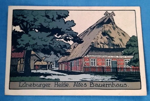 Steindruck postkarte - steindruck,