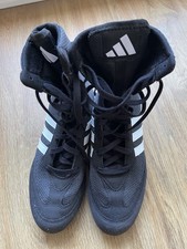 Neuwertig  Adidas Box Hog 2.0 schwarz Größe 37  UK 4,5