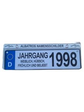 Albatros Namensschild Jahrgang 1998 Fan Sammlerstück Mehrfarbig