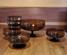 Ingrid Glas 70er Braun Dessert