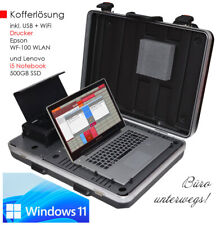 PROF KOFFER KOFFERLÖSUNG i5 LENOVO NOTEBOOK SSD DRUCKER EPSON WF100 WINDOWS 11