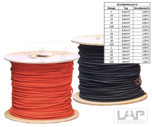 Solarkabel solarleitung 4mm - solarleitung, 4mm²