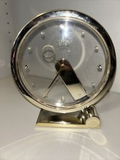 Seltene Dugena Tischuhr in Form eines Rades Design Kamin Schrank Quarz