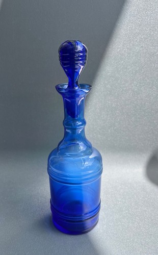 Kobaltblau glas flasche - glas,