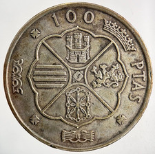 Silbermünze 100 Peseten