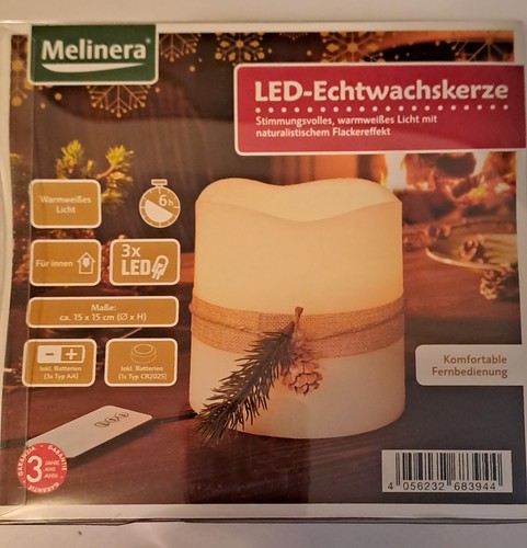 Led echtwachskerze - led,