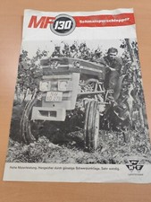 Massey Ferguson 130 Schmalspurschlepper Traktor Prospekt tractor brochure 44