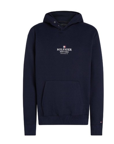 Tommy hilfiger hoodie navy - hilfiger,