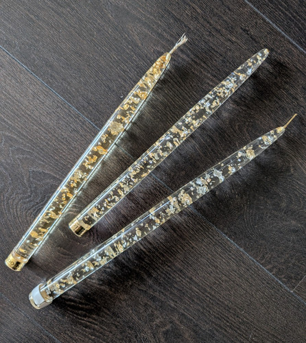 Lucite stabkerzen mit - lucite,