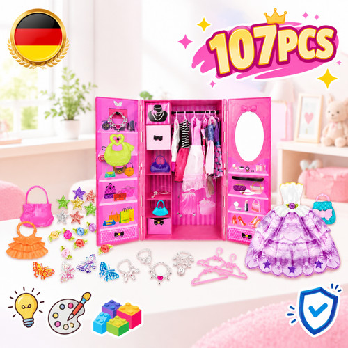 Spielset 107 teile tragbarer - spielset,