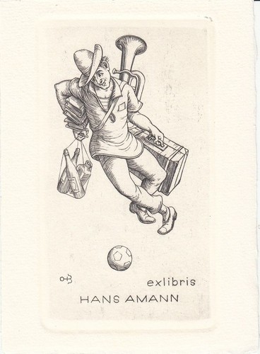 Exlibris bookplate kupferstich - exlibris,