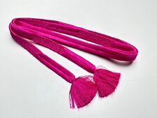 Kimono Japan Seidengürtel Obijime Handgeflechted, pinklila Kumihimo
