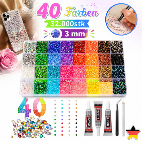 Strasssteine farben 32000 - strasssteine,