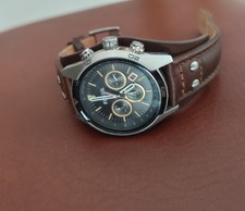 Fossil CH2891 Uhr für Herren Chronographenwerk Lederarmband