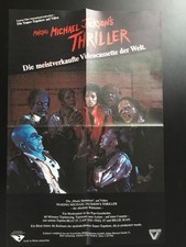 MAKING MICHAEL JACKSON THRILLER  DIN A2 PLAKAT POSTER gefaltet  TOPZUSTAND