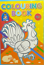 Malbuch für Kinder Farm Tiere