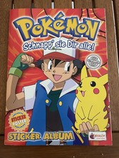 Pokemon Sticker Album Merlin 1999 Rot Leeralbum mit Poster Neuwertig
