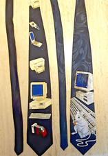 2 Krawatten für Computerfans