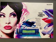 Sony MiniDisc MD Autoradio Oldtimer Cadillac 1994 Vintage Ad Werbung Reklame