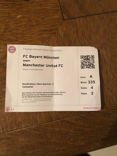 Sammler ticket bayern - sammler, fc