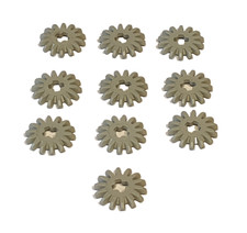 10 Stück Lego Technic Zahnrad 14 Zähne flach alt hellgrau #4143